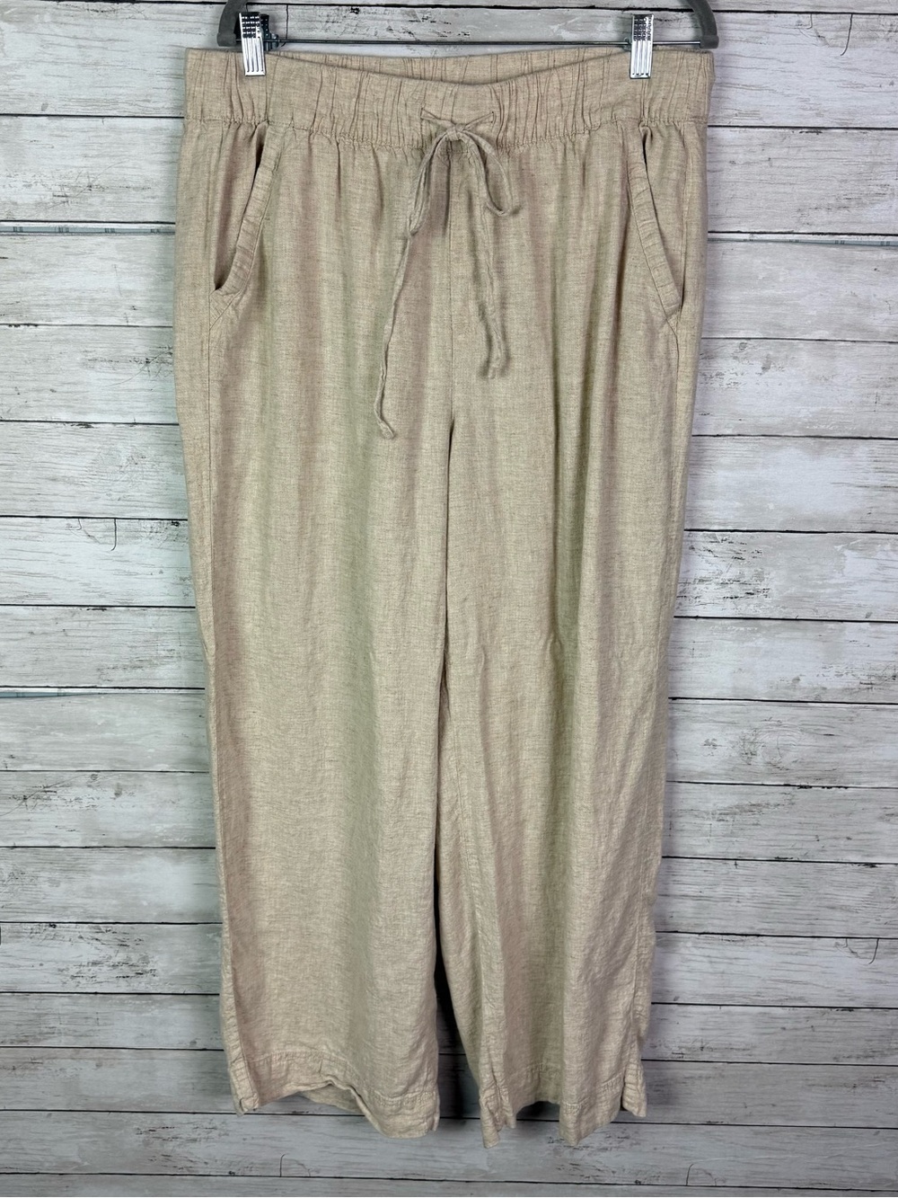 Lane Bryant Linen Blend Wide Let Pants Size 16